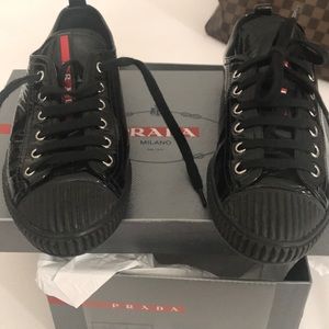 COPY - Prada patent leather sneakers